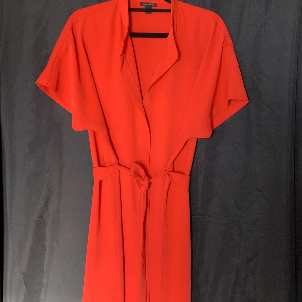 Ann Taylor Bold orange Dress
